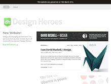 Tablet Screenshot of designheroes.co.uk